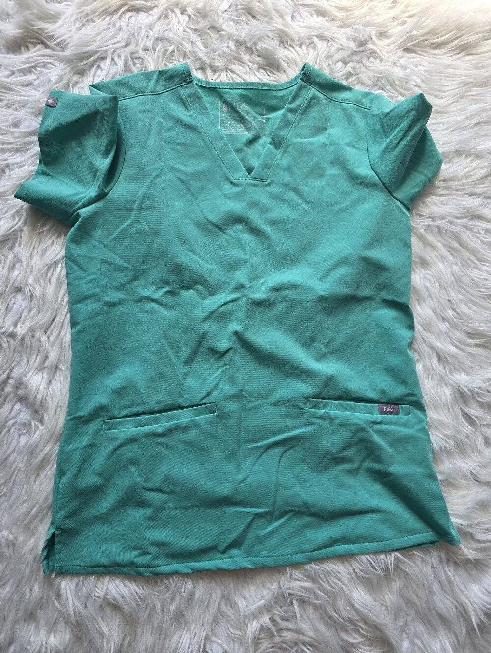 Figs Teal Green Scrub Pants and Top Set